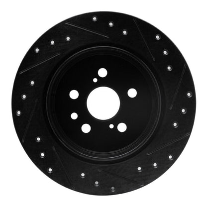 R1 Concepts Toyota Celica 1990 - 1993 Rear Left Drilled & Slotted Brake Rotor | rncECB - 76046L - JDMuscleSPK983695