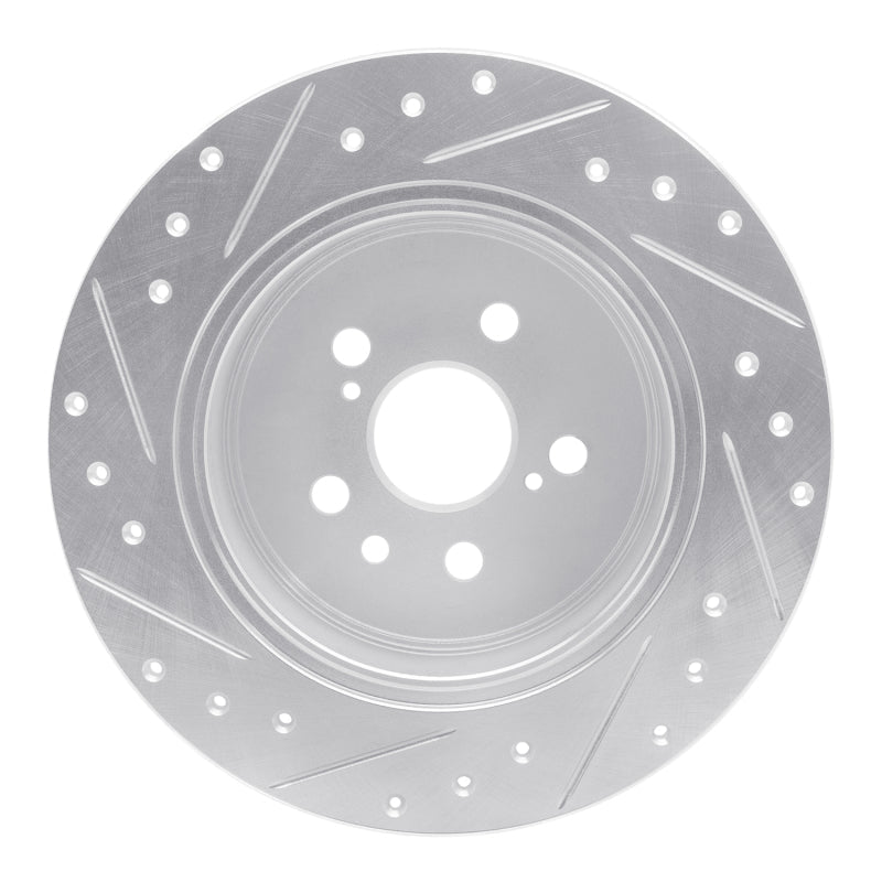 R1 Concepts Toyota Celica 1990 - 1993 Rear Right Drilled & Slotted Silver Brake Rotor | rncEDZ - 76046R - JDMuscleSPK987532