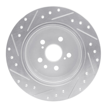 R1 Concepts Toyota Celica 1990 - 1993 Rear Right Drilled & Slotted Silver Brake Rotor | rncEDZ - 76046R - JDMuscleSPK987532