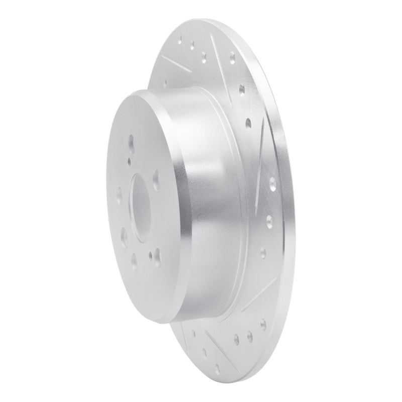 R1 Concepts Toyota Celica 1990 - 1993 Rear Right Drilled & Slotted Silver Brake Rotor | rncEDZ - 76046R - JDMuscleSPK987532