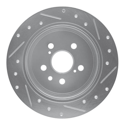R1 Concepts Toyota Celica 1994 - 1995 Rear Left Drilled & Slotted Silver Brake Rotor | rncEDZ - 76060L - JDMuscleSPK987545