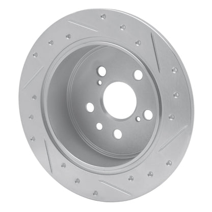 R1 Concepts Toyota Celica 1994 - 1995 Rear Left Drilled & Slotted Silver Brake Rotor | rncEDZ - 76060L - JDMuscleSPK987545