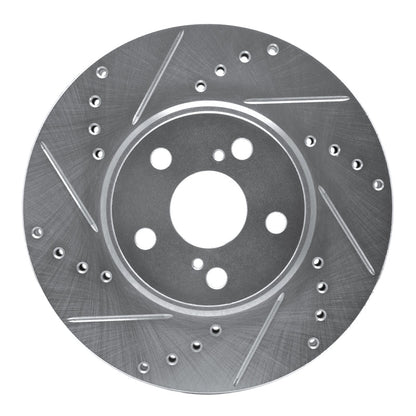 R1 Concepts Toyota Celica 1994 - 1999 Front Left Drilled & Slotted Silver Brake Rotor | rncEDZ - 76059L - JDMuscleSPK987543