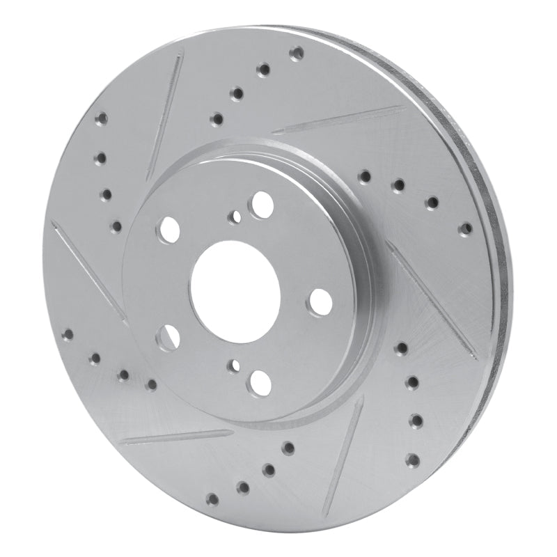 R1 Concepts Toyota Celica 1994 - 1999 Front Left Drilled & Slotted Silver Brake Rotor | rncEDZ - 76059L - JDMuscleSPK987543