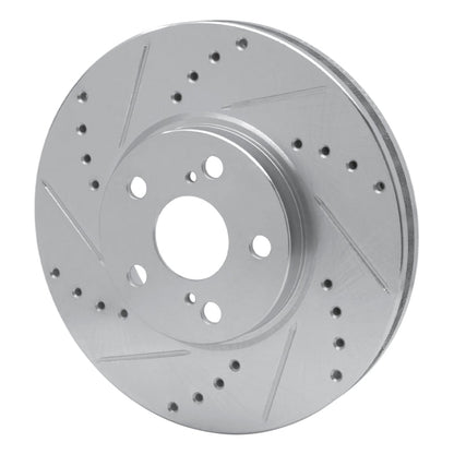 R1 Concepts Toyota Celica 1994 - 1999 Front Left Drilled & Slotted Silver Brake Rotor | rncEDZ - 76059L - JDMuscleSPK987543