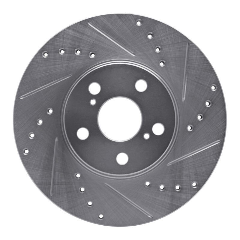 R1 Concepts Toyota Celica 1994 - 1999 Front Right Drilled & Slotted Silver Brake Rotor | rncEDZ - 76059R - JDMuscleSPK987544