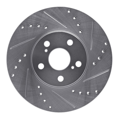 R1 Concepts Toyota Celica 1994 - 1999 Front Right Drilled & Slotted Silver Brake Rotor | rncEDZ - 76059R - JDMuscleSPK987544