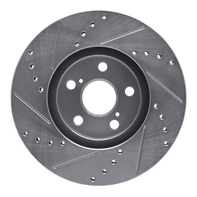 R1 Concepts Toyota Celica 1994 - 1999 Front Right Drilled & Slotted Silver Brake Rotor | rncEDZ - 76059R - JDMuscleSPK987544