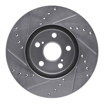 R1 Concepts Toyota Celica 1994 - 1999 Front Right Drilled & Slotted Silver Brake Rotor | rncEDZ - 76059R - JDMuscleSPK987544