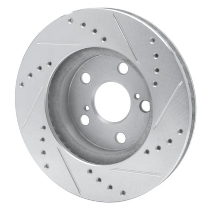 R1 Concepts Toyota Celica 1994 - 2000 Front Left Drilled & Slotted Silver Brake Rotor | rncEDZ - 76067L - JDMuscleSPK987557