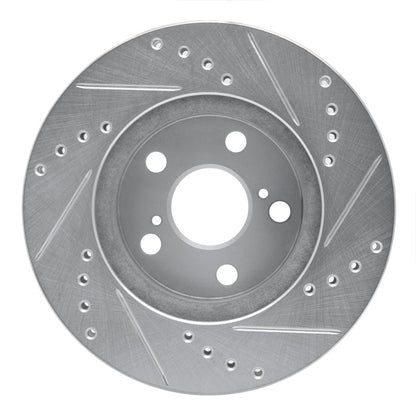 R1 Concepts Toyota Celica 1994 - 2000 Front Left Drilled & Slotted Silver Brake Rotor | rncEDZ - 76067L - JDMuscleSPK987557