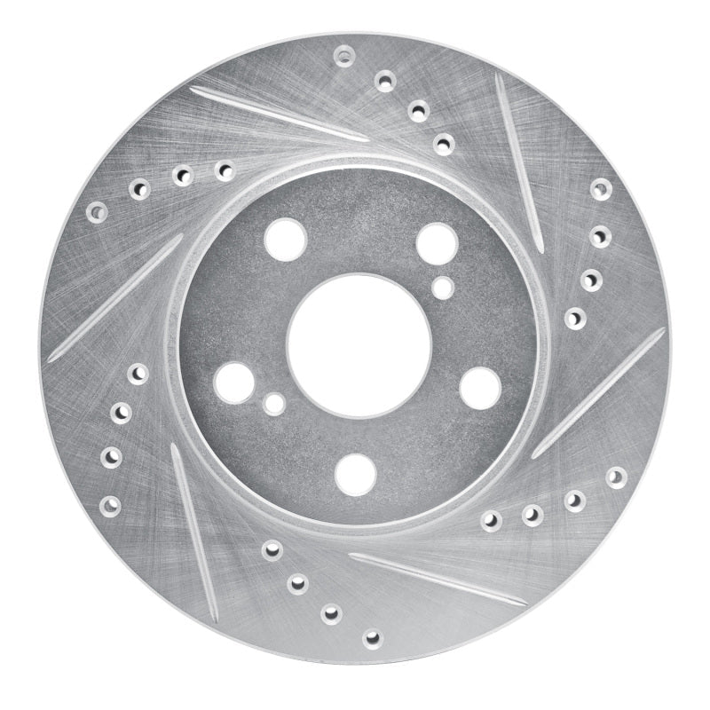 R1 Concepts Toyota Celica 1994 - 2000 Front Right Drilled and Slotted Silver Brake Rotor | rncEDZ - 76067R - JDMuscleSPK987558