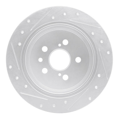 R1 Concepts Toyota Celica 96 - 99 Rear Right Drilled & Slotted Silver Brake Rotor | rncEDZ - 76066R - JDMuscleSPK987556
