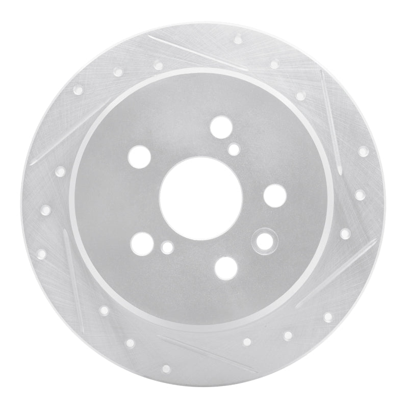 R1 Concepts Toyota Celica 96 - 99 Rear Right Drilled & Slotted Silver Brake Rotor | rncEDZ - 76066R - JDMuscleSPK987556