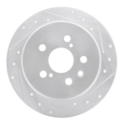 R1 Concepts Toyota Celica 96 - 99 Rear Right Drilled & Slotted Silver Brake Rotor | rncEDZ - 76066R - JDMuscleSPK987556