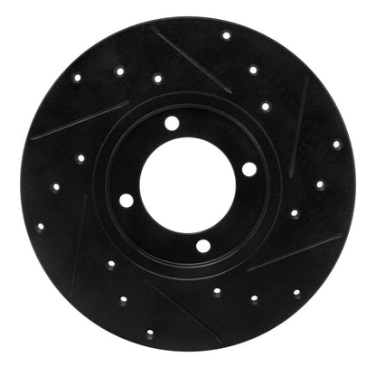 R1 Concepts Toyota Celica Front Left Drilled & Slotted Brake Rotor (1981 - 1976) | rncECB - 76007L - JDMuscleSPK983645