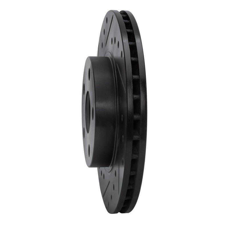 R1 Concepts Toyota Celica Front Left Drilled & Slotted Brake Rotor - Black | rncECB - 76027L - JDMuscleSPK983677