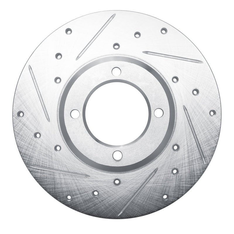 R1 Concepts Toyota Celica Front Left Drilled & Slotted Silver Brake Rotor (1980 - 1981) | rncEDZ - 76008L - JDMuscleSPK987467