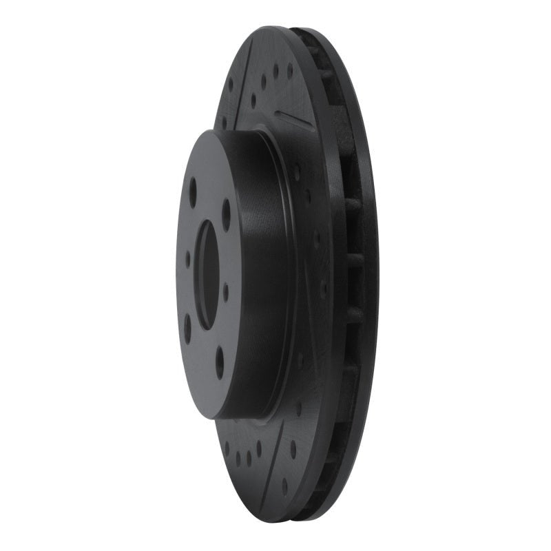 R1 Concepts Toyota Celica Front Right Drilled & Slotted Brake Rotor - Black | rncECB - 76026R - JDMuscleSPK983676