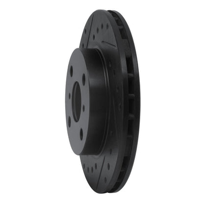 R1 Concepts Toyota Celica Front Right Drilled & Slotted Brake Rotor - Black | rncECB - 76026R - JDMuscleSPK983676
