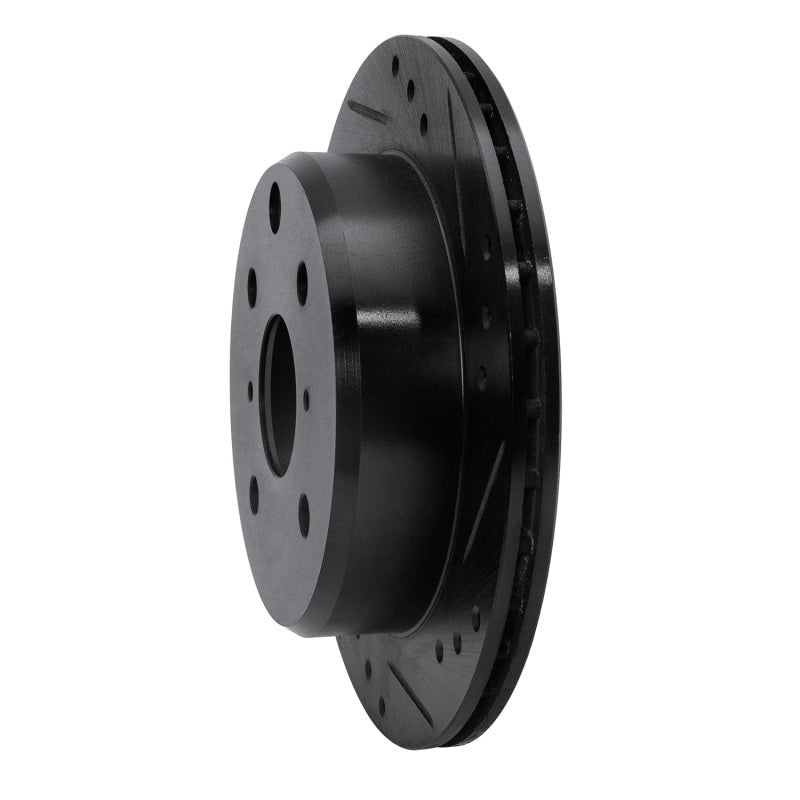 R1 Concepts Toyota Celica Rear Right Drilled & Slotted Brake Rotor – Black Finish, Part No. RNC - ECB - 76014R | rncECB - 76014R - JDMuscleSPK983656