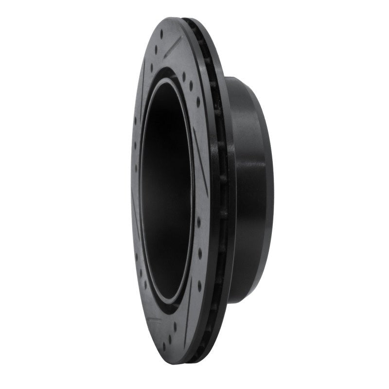 R1 Concepts Toyota Celica Rear Right Drilled & Slotted Brake Rotor – Black Finish, Part No. RNC - ECB - 76014R | rncECB - 76014R - JDMuscleSPK983656