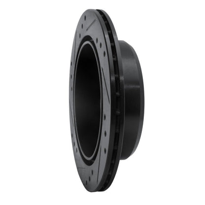 R1 Concepts Toyota Celica Rear Right Drilled & Slotted Brake Rotor – Black Finish, Part No. RNC - ECB - 76014R | rncECB - 76014R - JDMuscleSPK983656