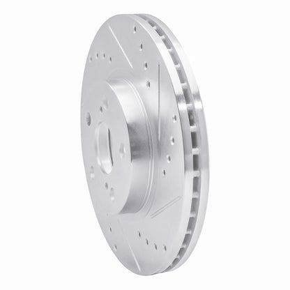 R1 Concepts Toyota Corolla Front Right Drilled & Slotted Silver Brake Rotor (2010 - 2015) | rncEDZ - 92009R - JDMuscleSPK987871