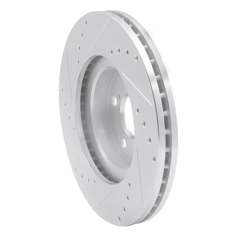 R1 Concepts Toyota Corolla Front Right Drilled & Slotted Silver Brake Rotor (2010 - 2015) | rncEDZ - 92009R - JDMuscleSPK987871