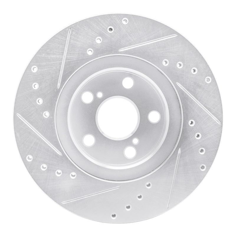 R1 Concepts Toyota Corolla Front Right Drilled & Slotted Silver Brake Rotor (2010 - 2015) | rncEDZ - 92009R - JDMuscleSPK987871