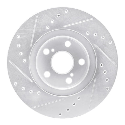 R1 Concepts Toyota Corolla Front Right Drilled & Slotted Silver Brake Rotor (2010 - 2015) | rncEDZ - 92009R - JDMuscleSPK987871