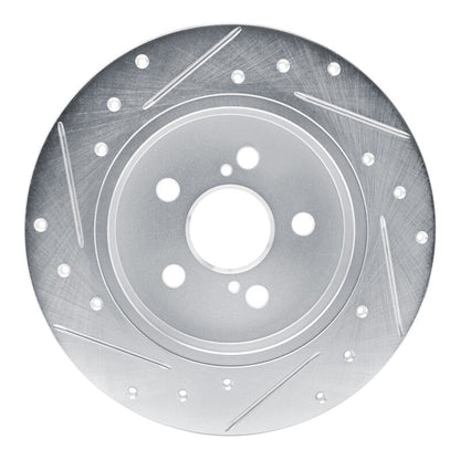 R1 Concepts Toyota Corolla (Mexico) Rear Right Drilled & Slotted Silver Brake Rotor (Part rncEDZ - 76156R) | rncEDZ - 76156R - JDMuscleSPK987676