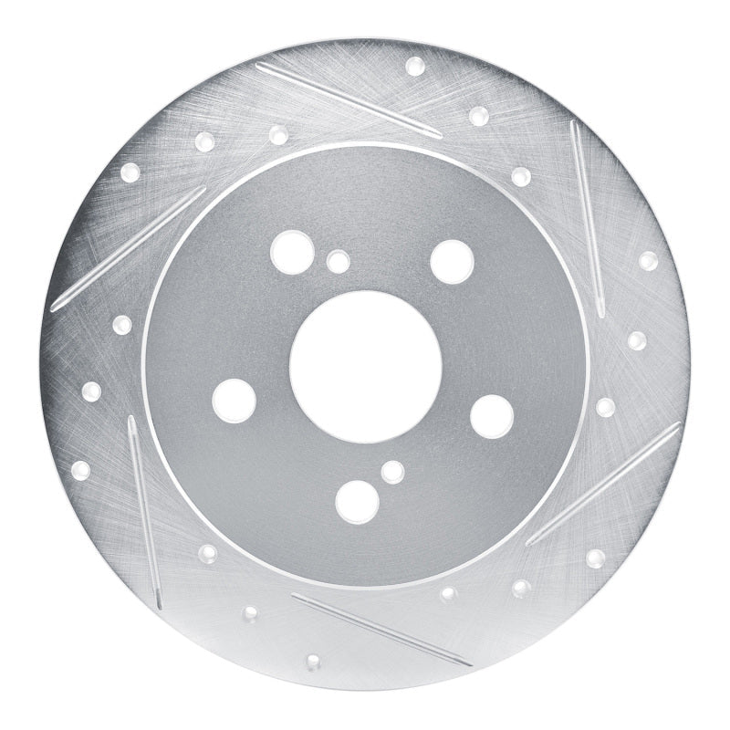 R1 Concepts Toyota Corolla (Mexico) Rear Right Drilled & Slotted Silver Brake Rotor (Part rncEDZ - 76156R) | rncEDZ - 76156R - JDMuscleSPK987676