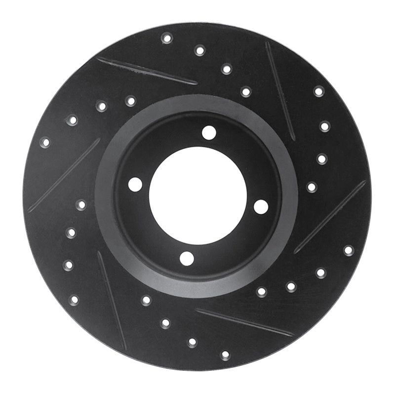 R1 Concepts Toyota Corona 1972 - 1982 Front Left Drilled and Slotted Brake Rotor | rncECB - 76009L - JDMuscleSPK983649