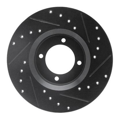 R1 Concepts Toyota Corona 1972 - 1982 Front Left Drilled and Slotted Brake Rotor | rncECB - 76009L - JDMuscleSPK983649