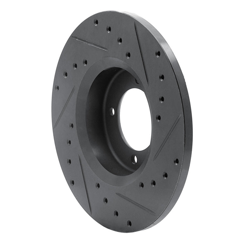 R1 Concepts Toyota Corona 1972 - 1982 Front Left Drilled and Slotted Brake Rotor | rncECB - 76009L - JDMuscleSPK983649