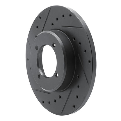 R1 Concepts Toyota Corona 1972 - 1982 Front Left Drilled and Slotted Brake Rotor | rncECB - 76009L - JDMuscleSPK983649