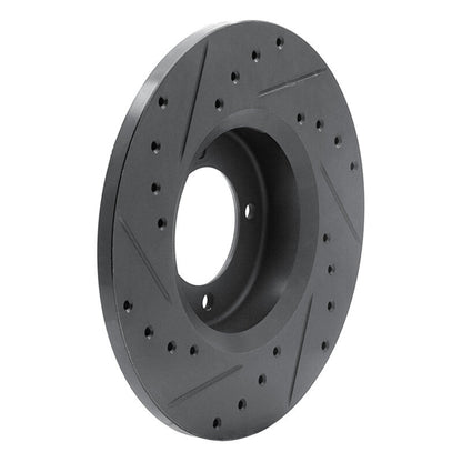 R1 Concepts Toyota Corona 1972 - 1982 Front Right Drilled & Slotted Black Brake Rotor | rncECB - 76009R - JDMuscleSPK983650