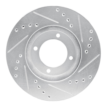 R1 Concepts Toyota Cressida Front Left Drilled & Slotted Brake Rotor - Silver Finish | rncEDZ - 76024L - JDMuscleSPK987491