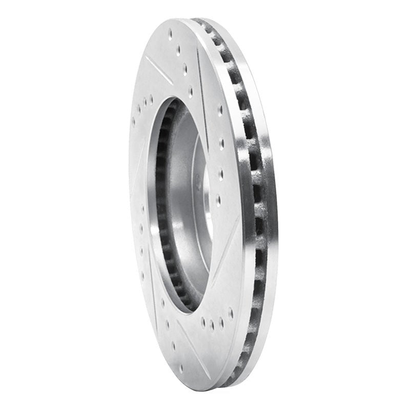 R1 Concepts Toyota Cressida Front Left Drilled & Slotted Brake Rotor - Silver Finish | rncEDZ - 76024L - JDMuscleSPK987491
