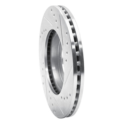 R1 Concepts Toyota Cressida Front Left Drilled & Slotted Brake Rotor - Silver Finish | rncEDZ - 76024L - JDMuscleSPK987491