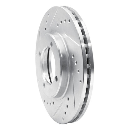 R1 Concepts Toyota Cressida Front Left Drilled & Slotted Brake Rotor - Silver Finish | rncEDZ - 76024L - JDMuscleSPK987491