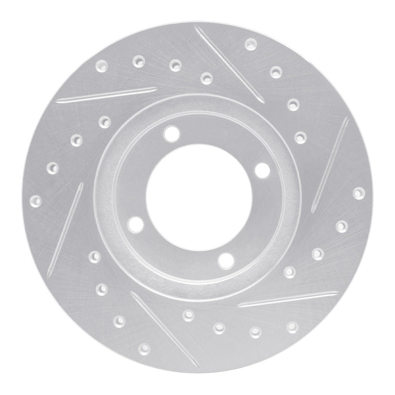 R1 Concepts Toyota Cressida Front Left Drilled & Slotted Silver Brake Rotor Part RNCEDZ - 76015L | rncEDZ - 76015L - JDMuscleSPK987477