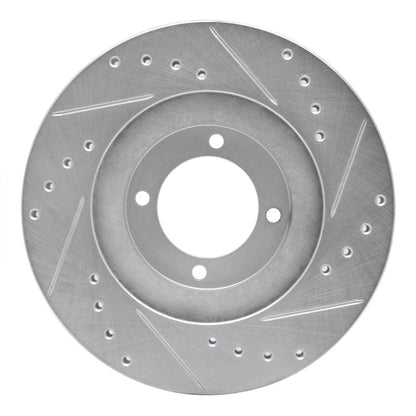 R1 Concepts Toyota Cressida Front Left Drilled & Slotted Silver Brake Rotor (Part rncEDZ - 76030L) | rncEDZ - 76030L - JDMuscleSPK987503