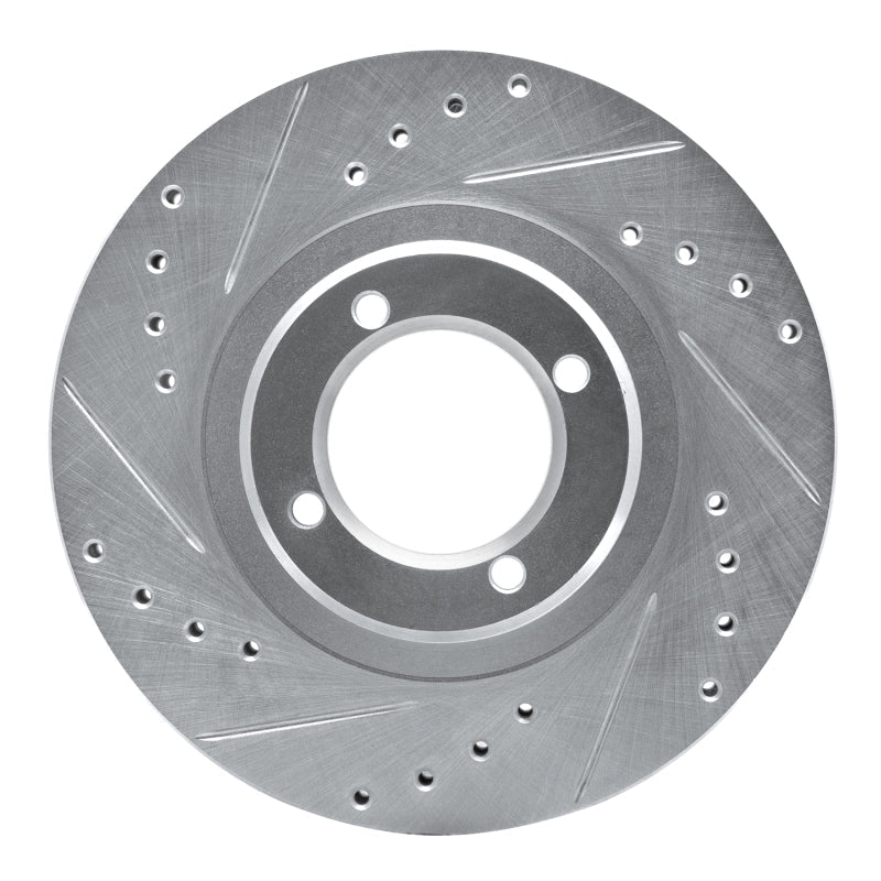 R1 Concepts Toyota Cressida Front Left Drilled & Slotted Silver Brake Rotor (Part rncEDZ - 76030L) | rncEDZ - 76030L - JDMuscleSPK987503