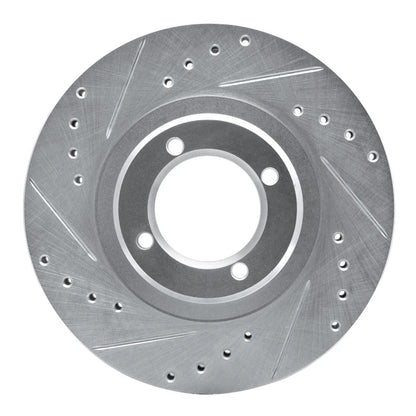 R1 Concepts Toyota Cressida Front Left Drilled & Slotted Silver Brake Rotor (Part rncEDZ - 76030L) | rncEDZ - 76030L - JDMuscleSPK987503
