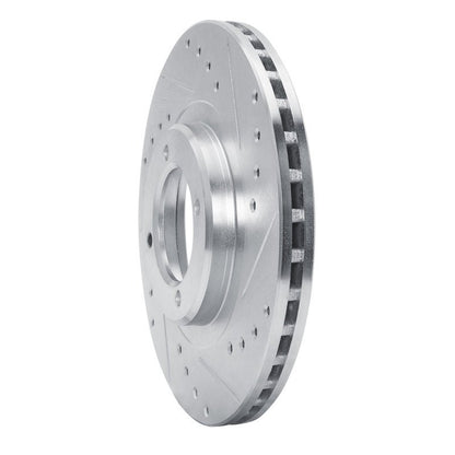R1 Concepts Toyota Cressida Front Right Drilled & Slotted Brake Rotor - Silver Finish | rncEDZ - 76030R - JDMuscleSPK987504