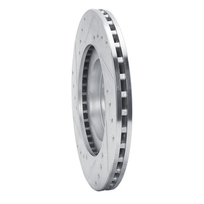 R1 Concepts Toyota Cressida Front Right Drilled & Slotted Brake Rotor - Silver Finish | rncEDZ - 76030R - JDMuscleSPK987504
