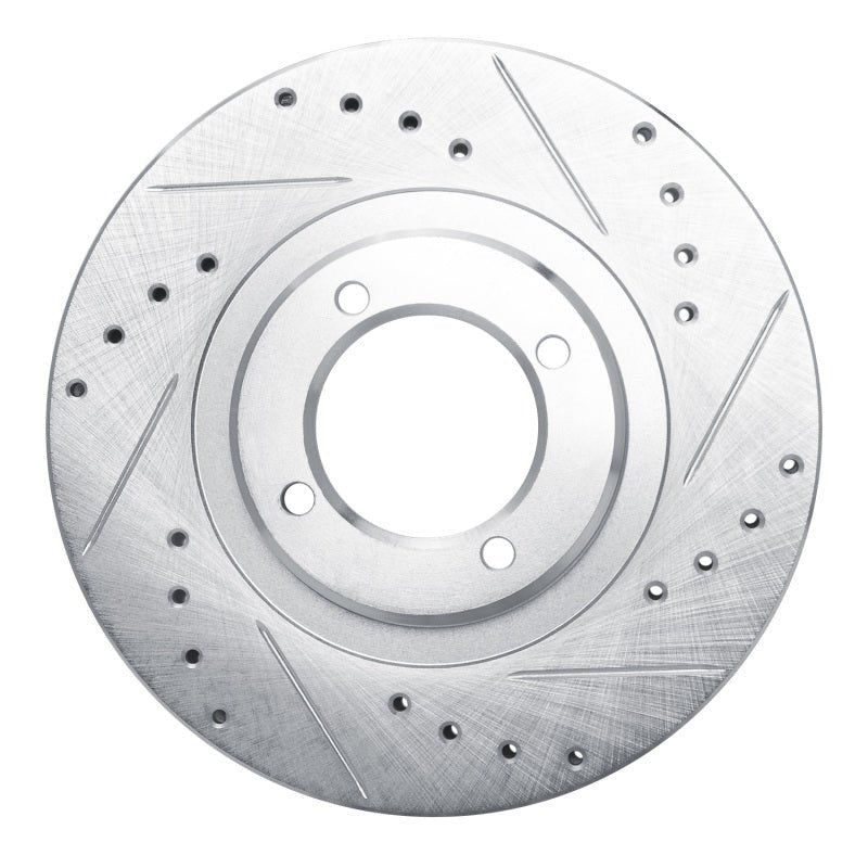 R1 Concepts Toyota Cressida Front Right Drilled & Slotted Brake Rotor - Silver Finish | rncEDZ - 76030R - JDMuscleSPK987504