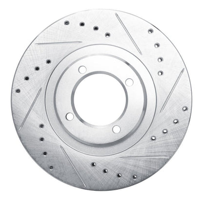 R1 Concepts Toyota Cressida Front Right Drilled & Slotted Brake Rotor - Silver Finish | rncEDZ - 76030R - JDMuscleSPK987504